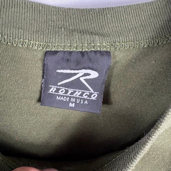 VTG Single Stitch Rothco T-Shirt M Army Made in USA - Picture 4 of 6